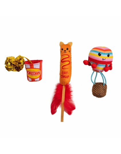Catstages Pawrty Catnip Cat Toys 3 Pk